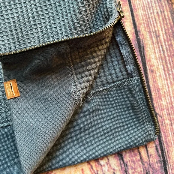 Women’s L.L. Bean teal pull over waffle weave long sleeve shirt top. Size medium - Picture 10 of 15